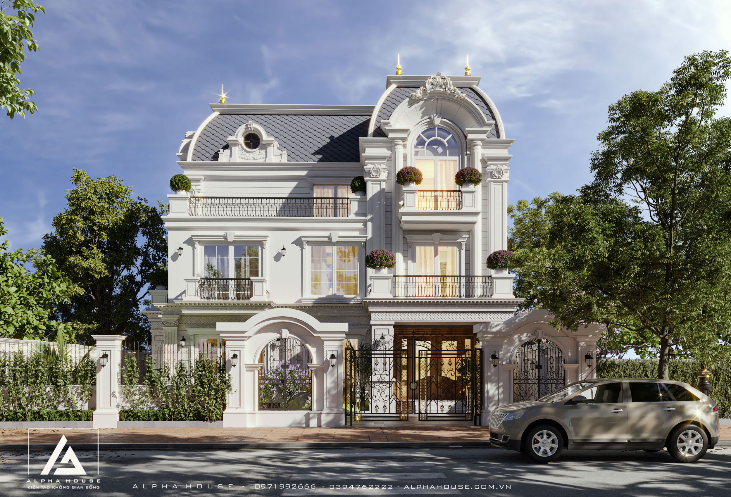 MẪU BIỆT THỰ TÂN CỔ ĐIỂN