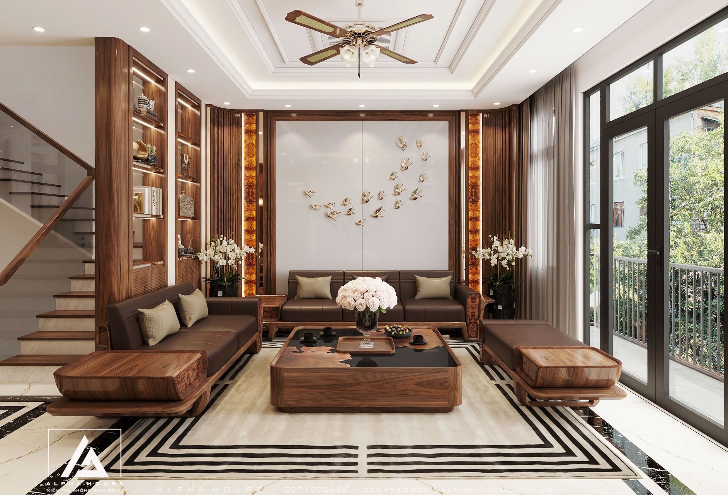 NỘI THẤT BIỆT THỰ HIỆN ĐẠI SANG TRỌNG